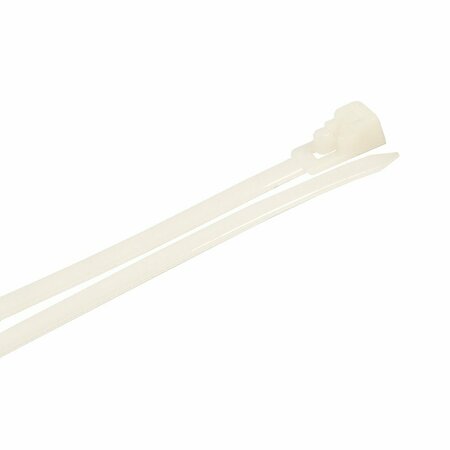 FORNEY Cable Ties, 11 in Natural Releasable Standard Duty 62062